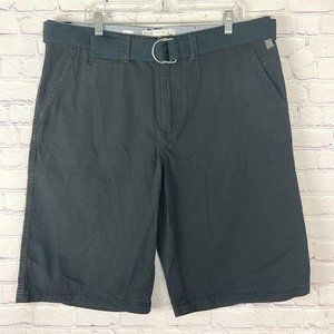 Marc Ecko Cut & Saw Men's Black Flat Front Shorts Size: 38